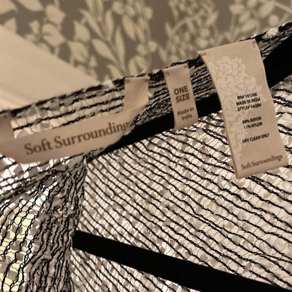 Shimmering poncho with fringe-one size - Picture 4 of 7